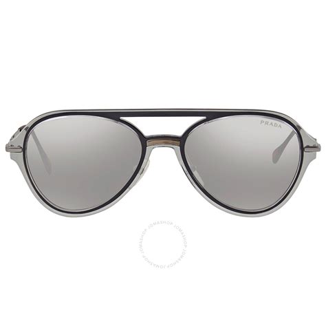 prada ps 04ts|Prada Linea Rossa Light Grey Silver Mirror Pilot Men's .